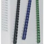 Bindrug t.b.v. inbindmachine GBC 14mm 21rings A4 zwart 100stuks (Bindt tot 125 vellen)