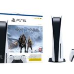 Sony Playstation 5 PS5 disc edition spelcomputer 825GB  incl God of War Ragnarök game