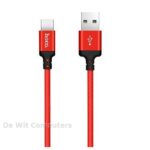 Hoco USB-C naar USB-A kabel 2Mtr Braided canvas