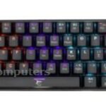 White Shark SHINOBI Zwarte uitvoering RED-SW Gaming toetsenbord met LED verlichting en Outemu Rode mechanische switches Zwart
