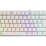 White Shark Commandos TKL mechanische gaming 
toetsenbord rode switch -wit