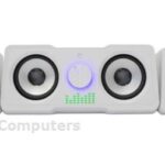 White Shark Mood 2.2 speakers met RGB verlichting - wit