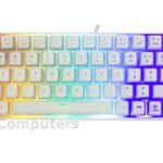 White Shark compact gaming toetsenbord Ronin Us layout bedraad -wit