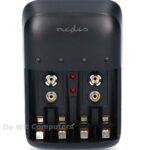 Nedis NiMH-Batterijlader AA / AAA en 9V blok (EXCL Batterijen)