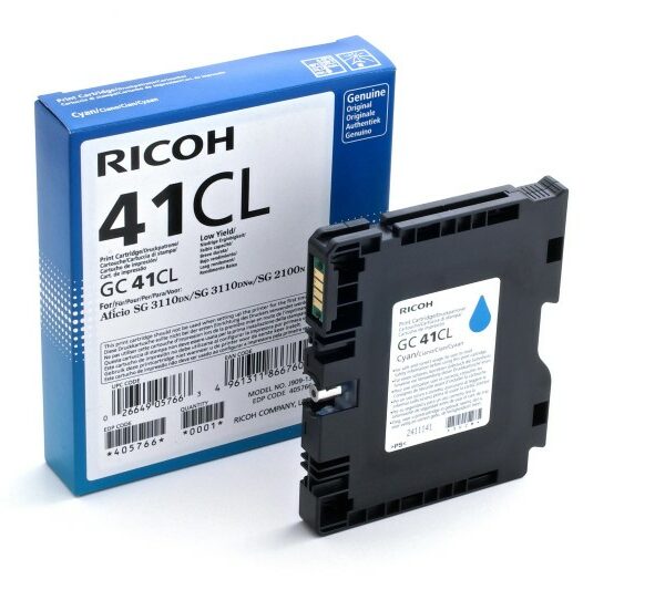 Ricoh GC-41CL cyaan (tot 600 pagina's met 5% bedrukt)
