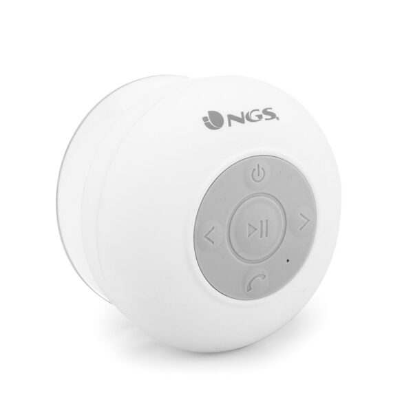 NGS White Roller Splash / 3W Water Resistant Bluetooth Speakeraux in-internal Battery   OP=OP
