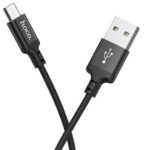 Hoco USB-A to Micro USB 1Mtr  2.4A canvas  ROOD