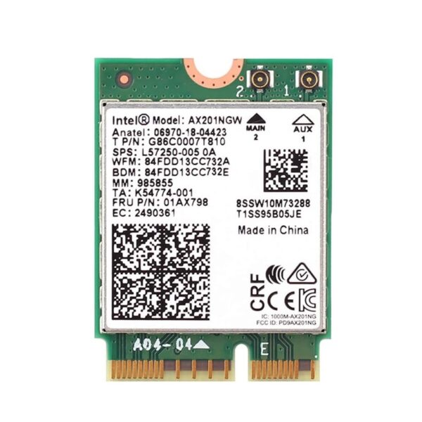 Intel WiFi 6 AX201 M.2 PCI-e