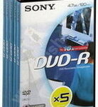 Sony DVD+R  4.7GB VideoBox 5st.