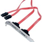 S-ATA slot bracket met 2x S-ATA aansluiting