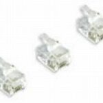 Modular connector 4P4C Telefonie voor  RJ9.RJ10.RJ22