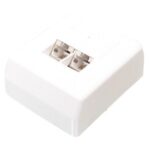 Opbouw/inbouw wandcontactdoos 2xRJ45 CAT5/CAT6 (Gebuik T568B voor Netwerk Bekabeling) op=op