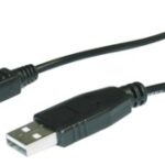 USB kabel High Speed USB-A naar 4p Mini USB B 
Lengte: 1.80m