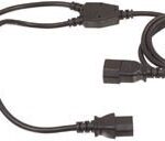 Power cable splitter 1x male naar 2x female  Voeding verleng en splitskabel