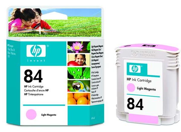 HP 84 Inktcartridge C5018A Licht Magenta(tot 1200 pagina's met 5% bedrukt)
