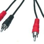 Audioaansluitkabel 5Mtr  2x RCA/TULP  male  > 2x RCA TULP male 5mtr