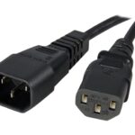 Voeding verleng kabel 220V 1.8Mtr zwart C13 naar C14