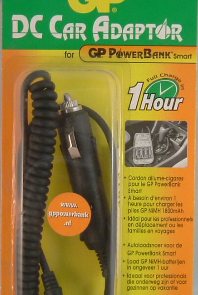 GP DC Car adapter t.b.v. Powerbank Smart