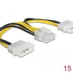 DeLock 2 x molex naar 8-pin EPS 15cm voor moederbord