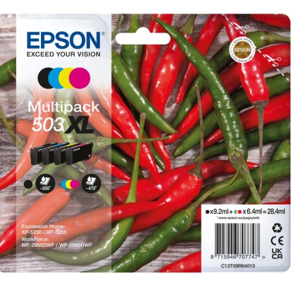 Epson 503XL Multipack Z/C/M/G 28.4ml(Origineel) ch