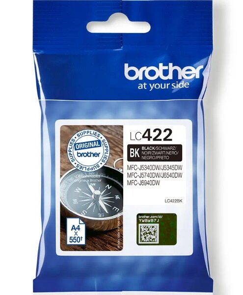 Brother LC-422BK Zwart 550 paginas (Origineel)