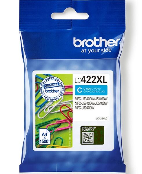 Brother LC-422XLC Cyaan 1.500 paginas (Origineel)
