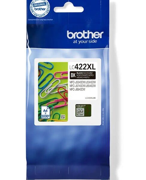 Brother LC-422XLBK Zwart 3.000 paginas  (Origineel)