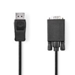 DisplayPort Male | VGA Male | Vernikkeld | Maximale resolutie: 1080p | 2Mtr