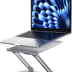 UGREEN Laptopstandaard voor Bureau Aluminium Verstelbare Laptophouder. Ergonomische Laptopverhoger met Hitteventilatie Compatible with MacBook Pro Air Dell Chromebook HP Notebook up to 17.3 Inch