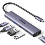 UGREEN dock Revodok USB-C Hub PD100W. 4K HDMI. 3*USB A datapoorten USB C Dock USB C Adapter Multiport Adapter
