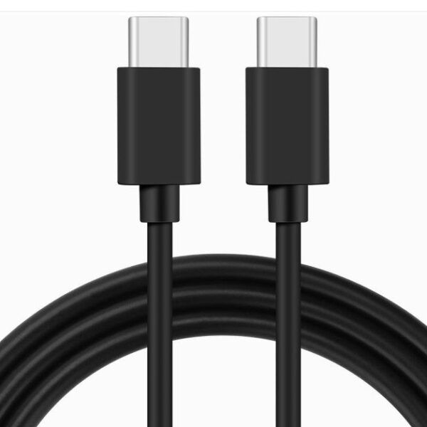 USB-C naar USB-C kabel - USB 2.0 - 2.4A - 480Mbps - 12W - 50cm - Zwart