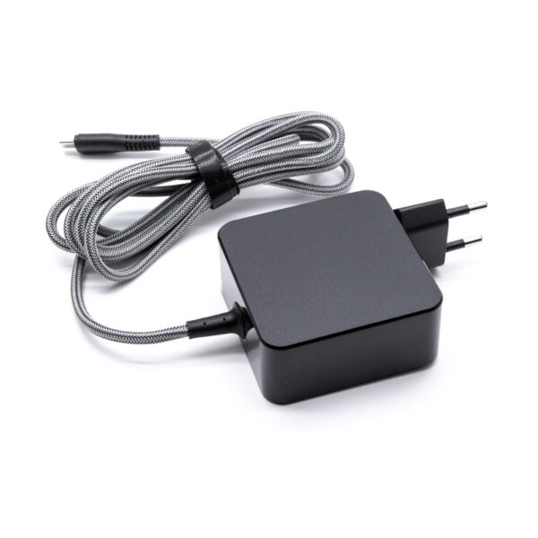 DWC-Select Laptop USB-C AC-adapter wandlader braided 65W -Zwart