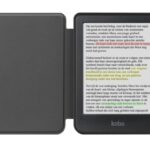 Luxe Effen Bookcase Kobo Clara Color Colour - zwart