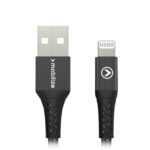 Mobilize Strong Nylon Cable USB to Apple MFi Lightning 20cm 12Watt Black