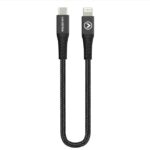 Mobilize Strong Nylon Cable USB-C to MFi Lighting 20cm. 60W Black