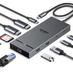 UGREEN Revodok Pro dock 10Gbps USB-C Hub 2 HDMI Ethernet Adapter USB C Docking Station Dual 4K@60Hz Display met 2* USB C 3.2- en USB A 3.2-poorten. PD 100W snel opladen. SD/TF-kaartlezer