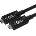 Microconnect USB3.2CC10OP USB-kabel USB 3.2 Gen 2 (3.1 Gen 2) 10Mtr USB C Zwart