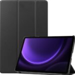 Trifold Bookcase voor de Samsung Tab S9 FE - ZWART 10.9"