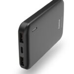Hama Power Pack "Pocket 5". 5000mAh. uitgangen: 2x USB-A. antraciet
