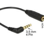 3.5mm Jack 4-polig (m) - 2.5mm Jack 3-polig (v) adapter - 0.15Mtr