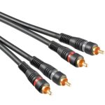 Premium Audioaansluitkabel 10mtr  2x RCA/TULP  male  > 2x RCA TULP male 10mtr