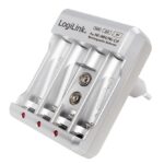 Logilink Universeel lader 4x AA of 4x AAA en 1x 9V