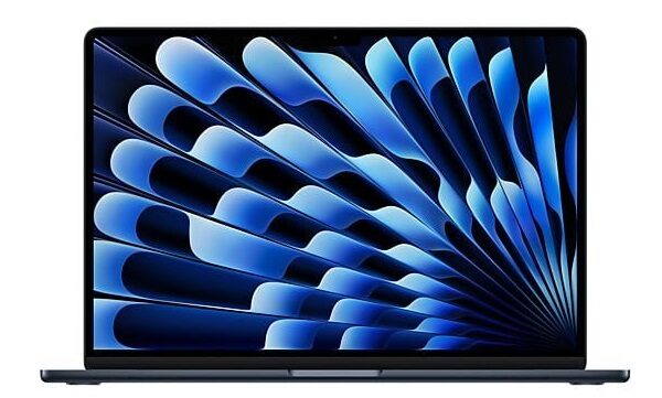 Apple Macbook Air 2025 15" Middernacht  M4 10-core CPU  10-core GPU  16GB RAM 512GB SSD