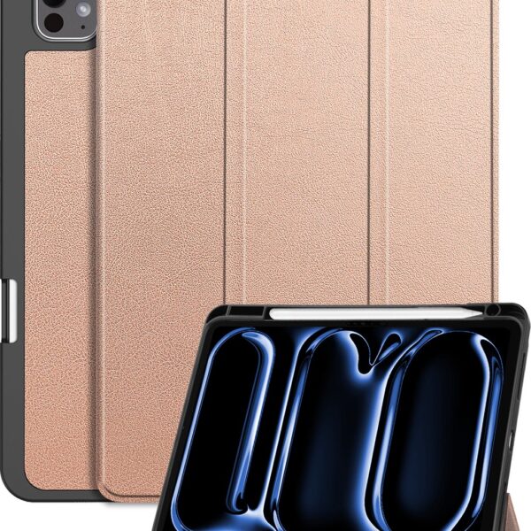 imoshion Tablet Hoes - Geschikt voor iPad Pro 11 (2022) / Pro 11 (2021) / Pro 11 (2020) / Pro 11 (2018) - Trifold Hardcase Bookcase - Roze