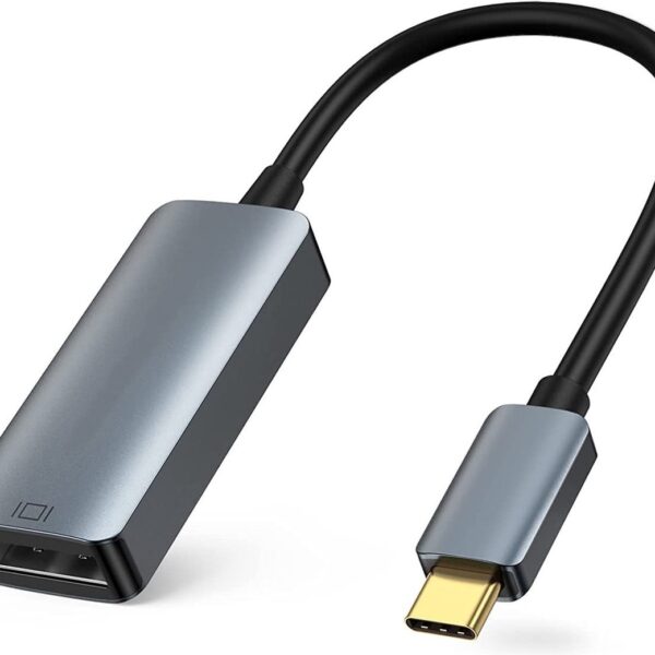 Qost - USB C Naar Displayport Adapter - 8K 120Hz - Type C 3.1 Naar Displayport - Thunderbolt 3