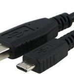 USB 2.0 naar Micro USB Data Kabel - 30cm Zwart