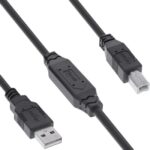 USB2.0 aansluitkabel 10Mtr (Actieve/Boosterkabel om meer dan 5Mtr te overbruggen)