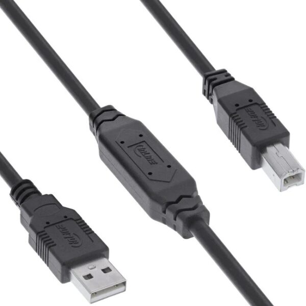 USB2.0 aansluitkabel 10Mtr (Actieve/Boosterkabel om meer dan 5Mtr te overbruggen)