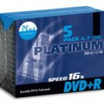 Platinum DVD+R 4.7GB JewelCase 5stuks op=op