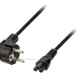 Voeding Kabel 220V Notebook 3 polig "mickey mouse" C5 rond geaard 2Mtr